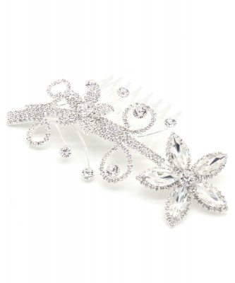 Rhinestone Hair Comb Hair Accessory HM300106 SVCL